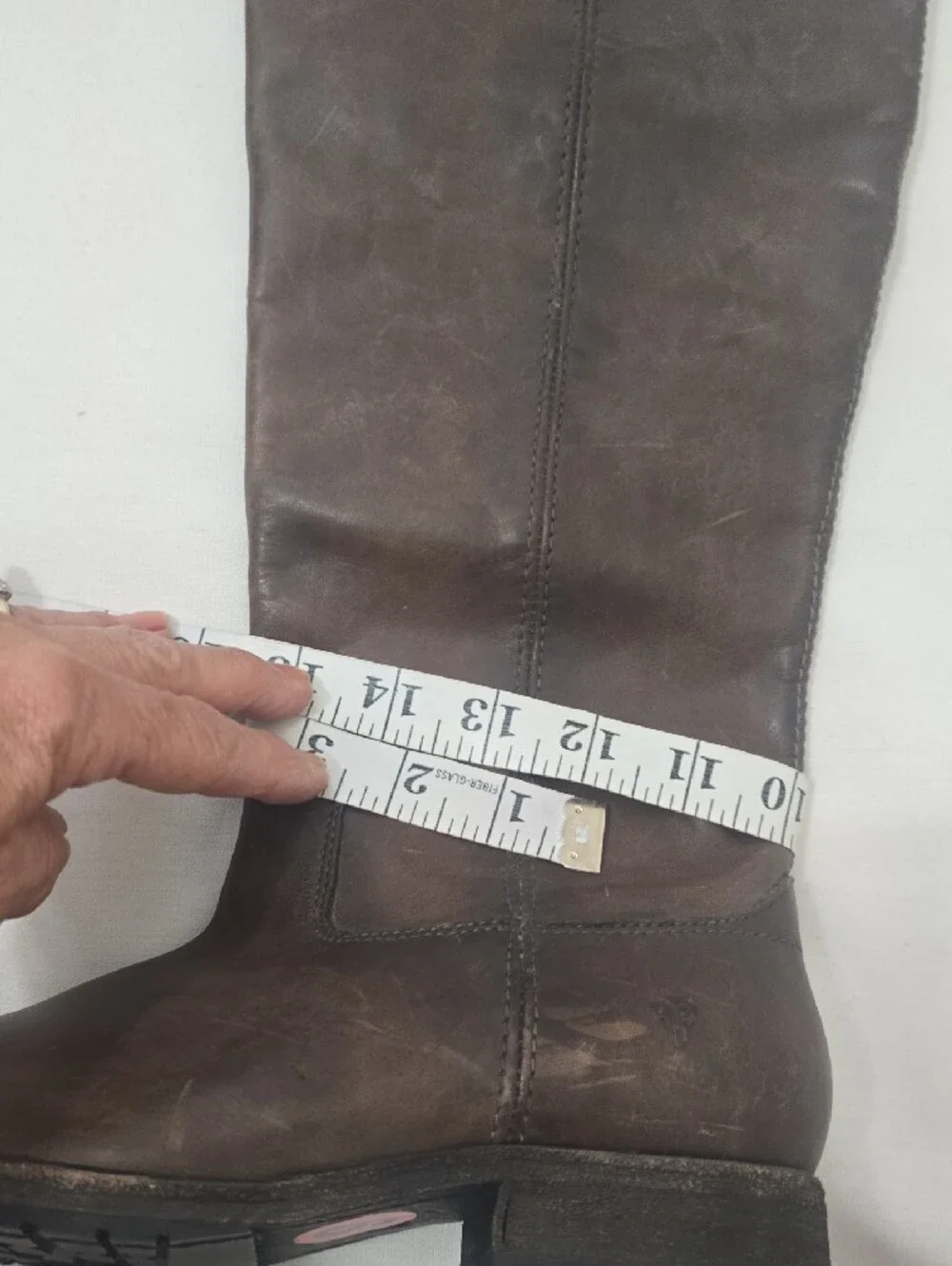 Frye Women's Dark Brown Over-the-Knee Leather Boots 6B
